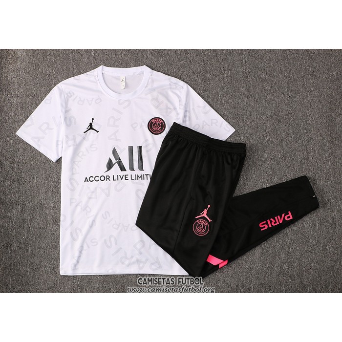 Chandal del Paris Saint-Germain Jordan Manga Corta 2021/2022 Blanco